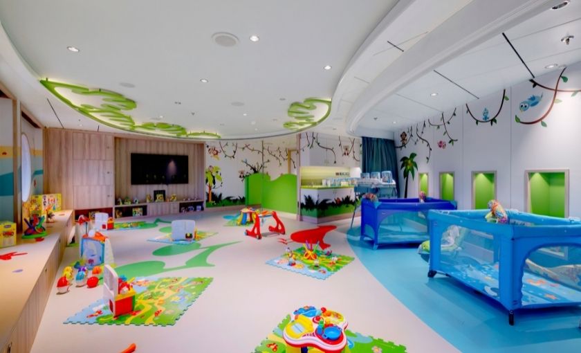 Babyclub op de MSC Seaside